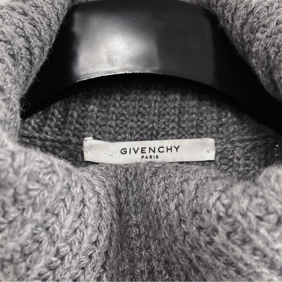 Givenchy Oversized Alpaca Wool Long Sleeve Rib Knit Turtleneck Sweater S M L XL - Picture 9 of 15